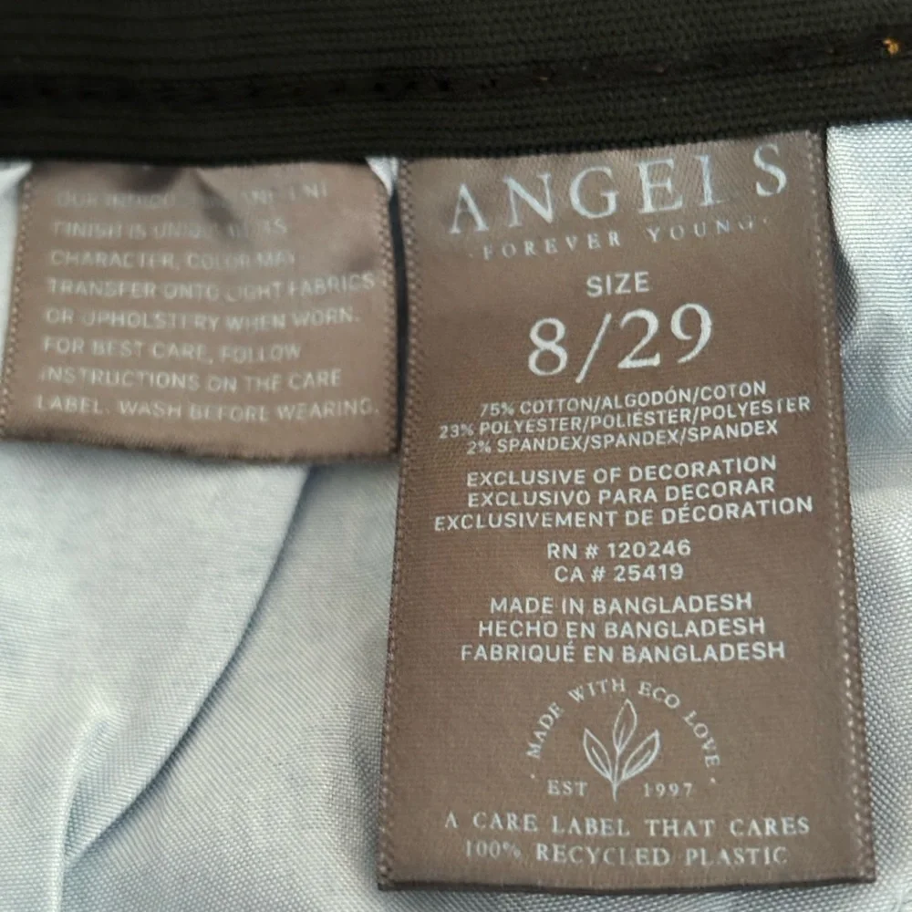 Angels Women's Skinny Jeans in Faded Blue Wash